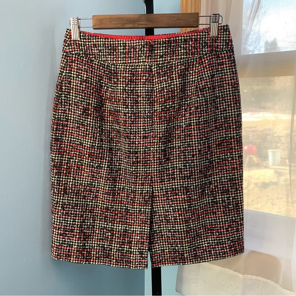 NWT Banana Republic Vermillion Tweed Pencil Skirt - Picture 7 of 9